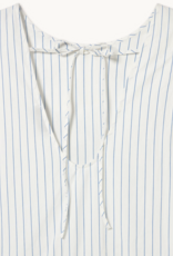 The Tiny Big Sister Jurk Striped 'Low Back' - White - The Tiny Big Sister