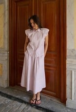 Blouse Double Stripe 'Isella' - Rose - Neo Noir
