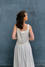 The Tiny Big Sister Top 'Swans' - Light Cream - The Tiny Big Sister