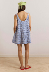Damson Madder Jurk Ruffle 'Leili' - Blue - Damson Madder