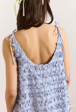 Damson Madder Jurk Ruffle 'Leili' - Blue - Damson Madder