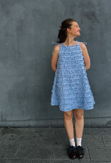 Damson Madder Jurk Ruffle 'Leili' - Blue - Damson Madder