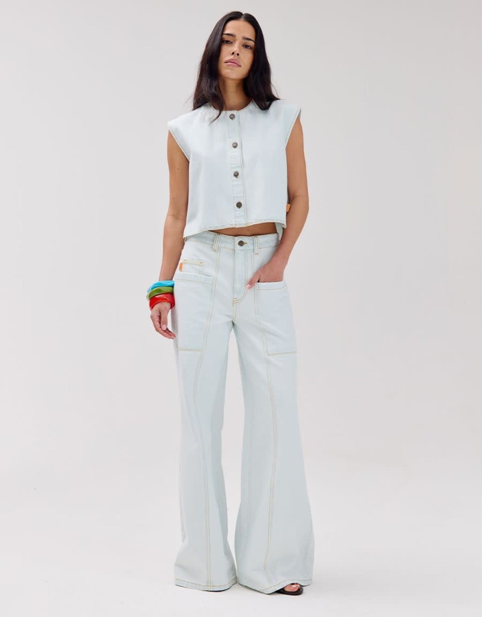 Harper&Yve Waistcoat 'Gilly' - Light Blue - Harper&Yve