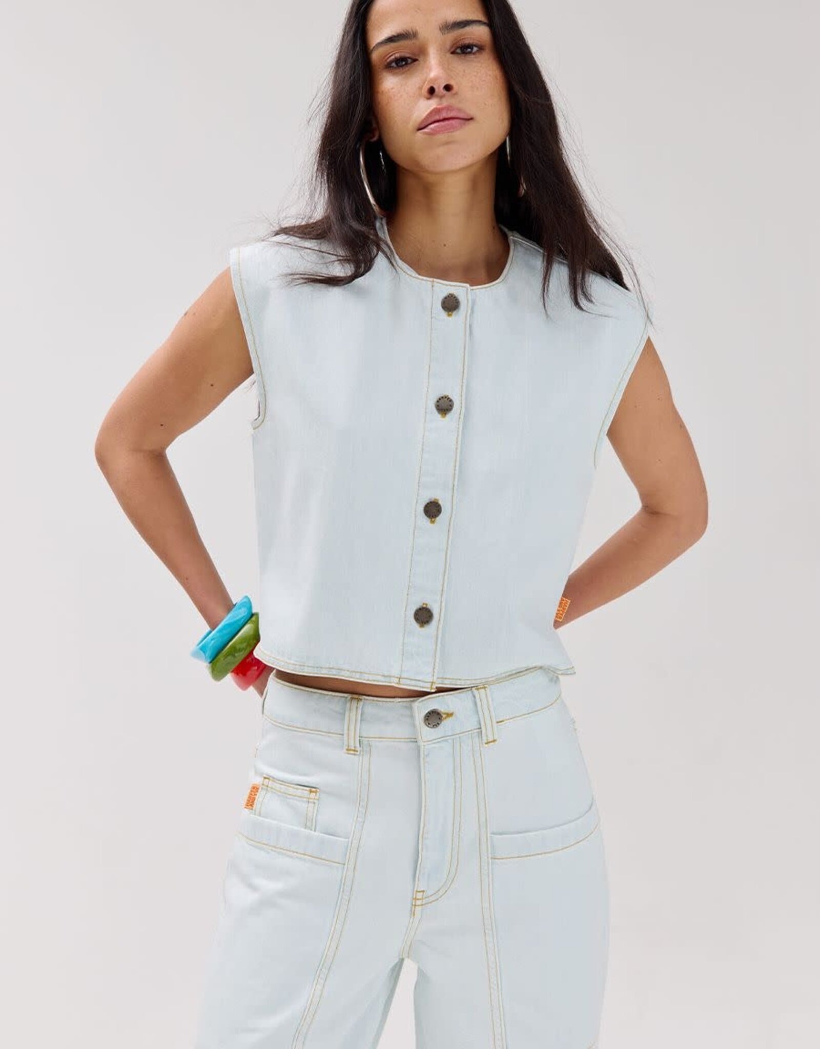 Harper&Yve Waistcoat 'Gilly' - Light Blue - Harper&Yve