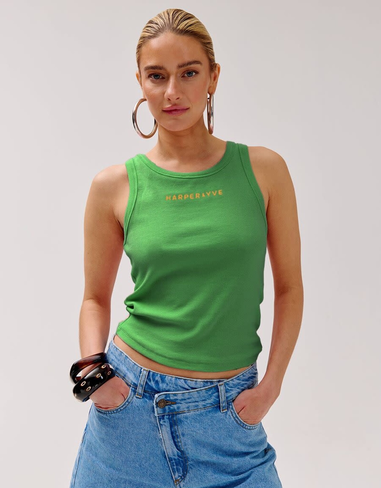 Harper&Yve Top 'Yenn' - Vibrant Green - Harper&Yve