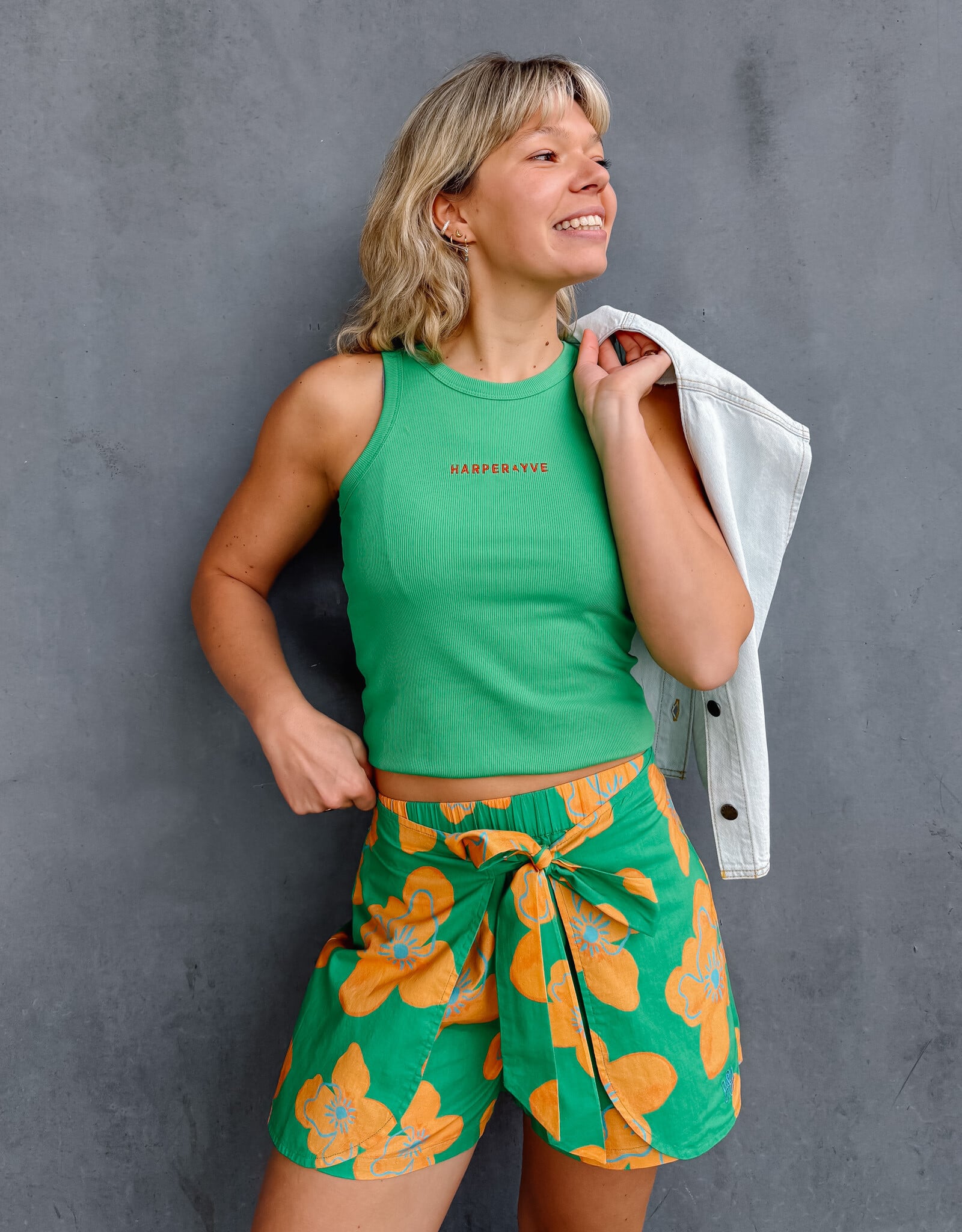 Harper&Yve Top 'Yenn' - Vibrant Green - Harper&Yve