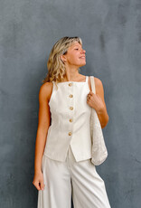 Top/Waistcoat  'Kylie' - Off White - Neo Noir