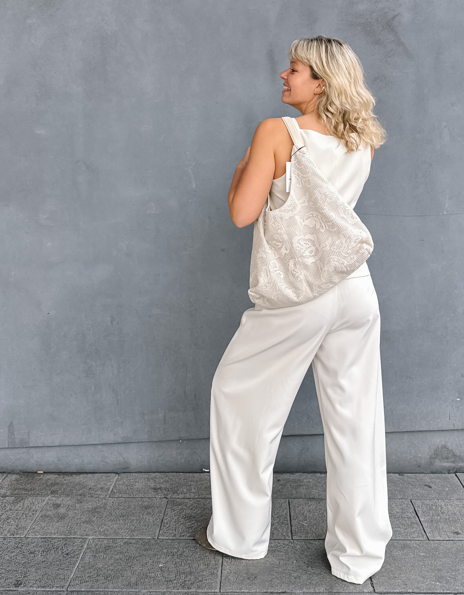 Broek 'Massie' - Off White - Neo Noir