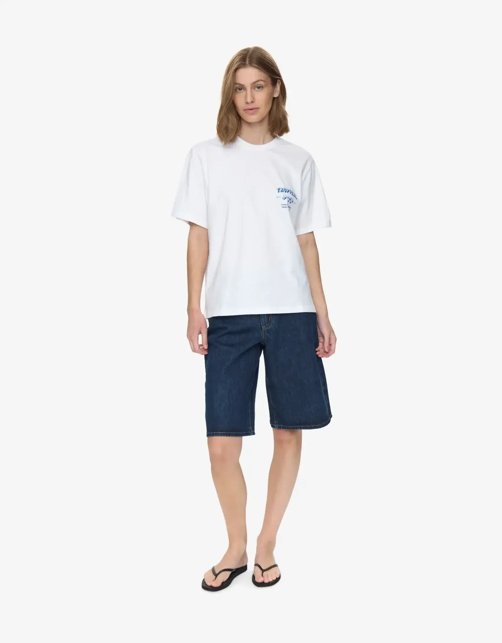 Moves T-shirt 'Kiana' - Snorkel Blue - Moves