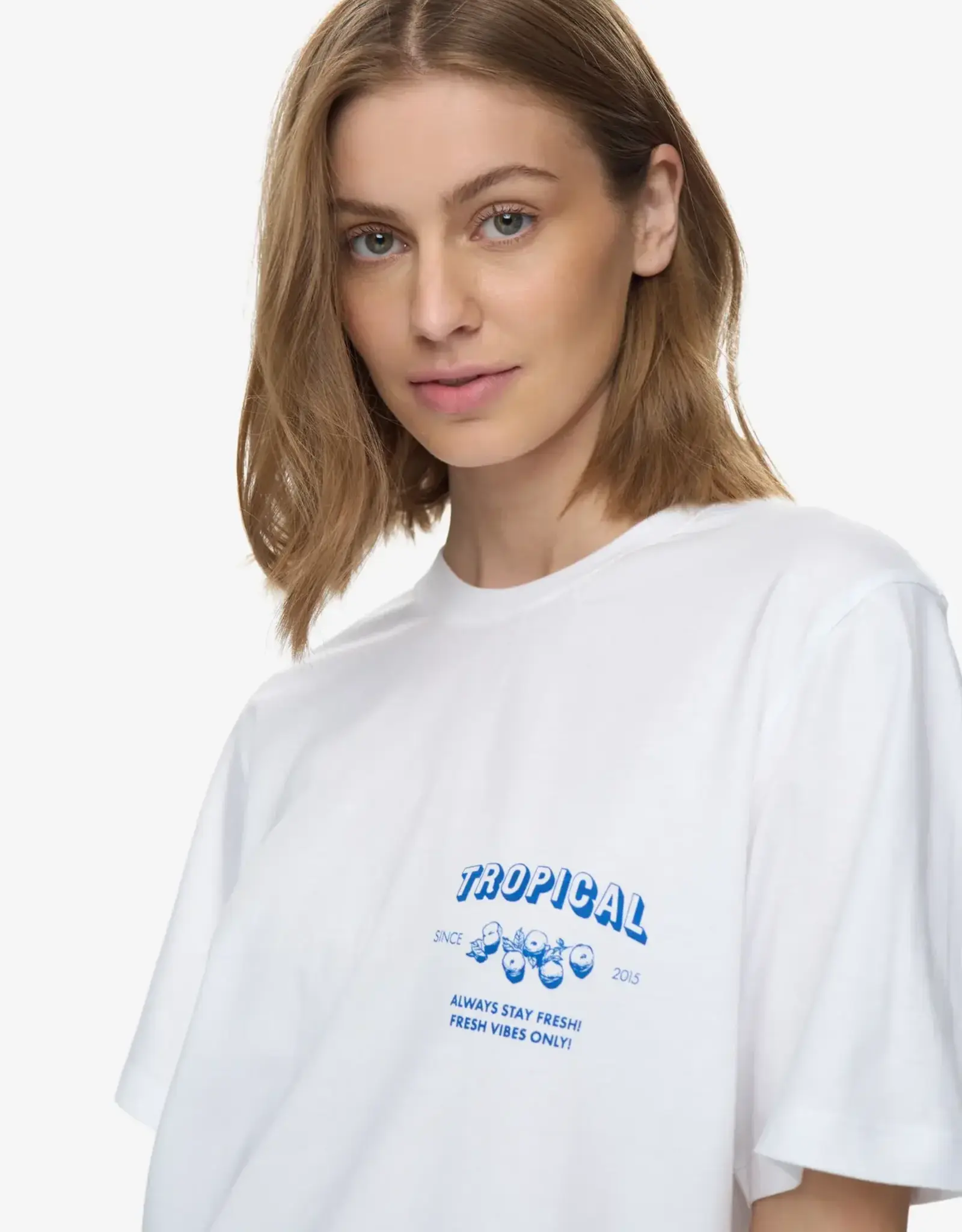 Moves T-shirt 'Kiana' - Snorkel Blue - Moves
