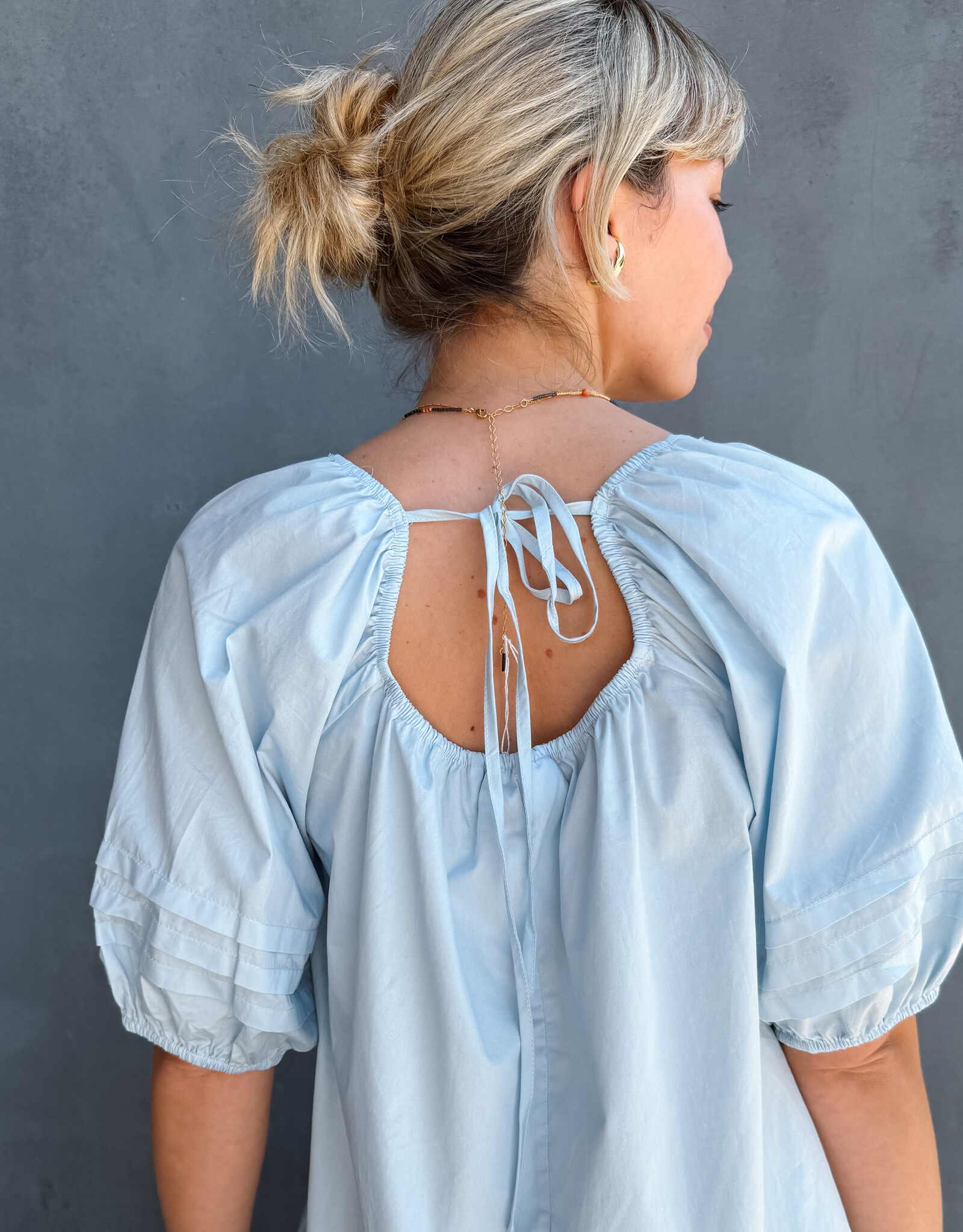 Moves Jurk 'Aviaja' - Airy Blue - Moves