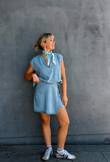 Another Label Top Denim 'Aurore' - Light Blue - Another-Label