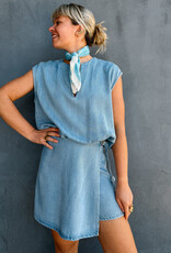 Another Label Skort 'Gwen' - Light Blue - Another Label