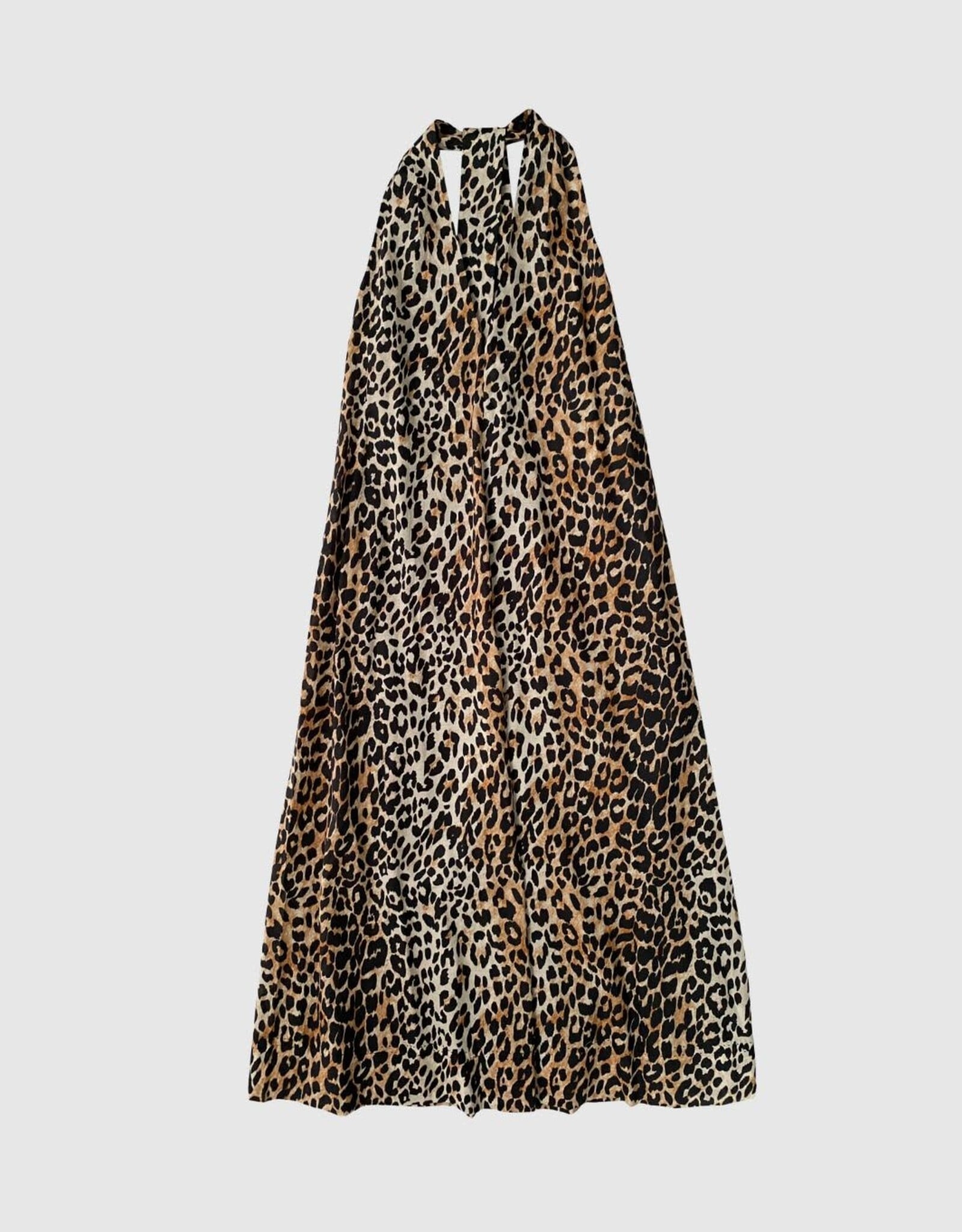 Withblack Jurk Midi 'Amina Talia' - Leo Print - Withblack