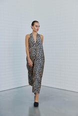 Withblack Jurk Midi 'Amina Talia' - Leo Print - Withblack
