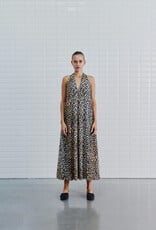 Withblack Jurk Midi 'Amina Talia' - Leo Print - Withblack