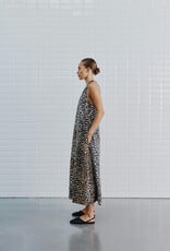 Withblack Jurk Midi 'Amina Talia' - Leo Print - Withblack