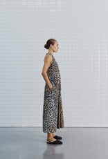 Withblack Jurk Midi 'Amina Talia' - Leo Print - Withblack