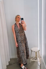 Withblack Jurk Midi 'Amina Talia' - Leo Print - Withblack