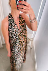 Withblack Jurk Midi 'Amina Talia' - Leo Print - Withblack