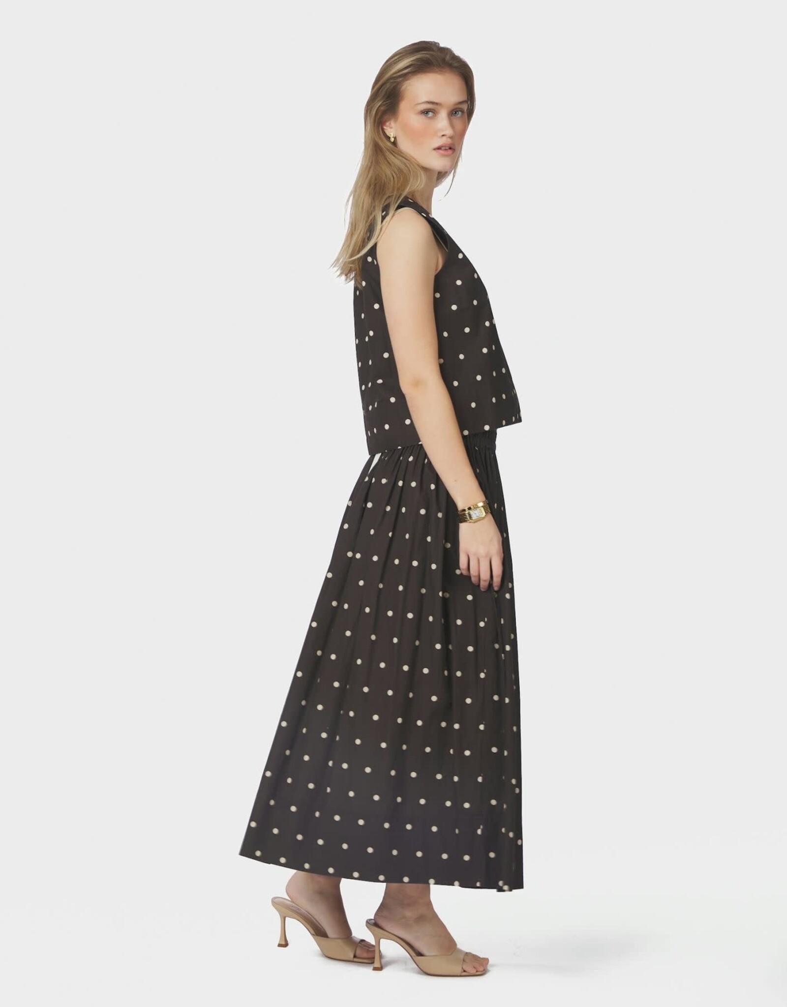 Top Dot 'Polly' - Dark Brown - Neo Noir