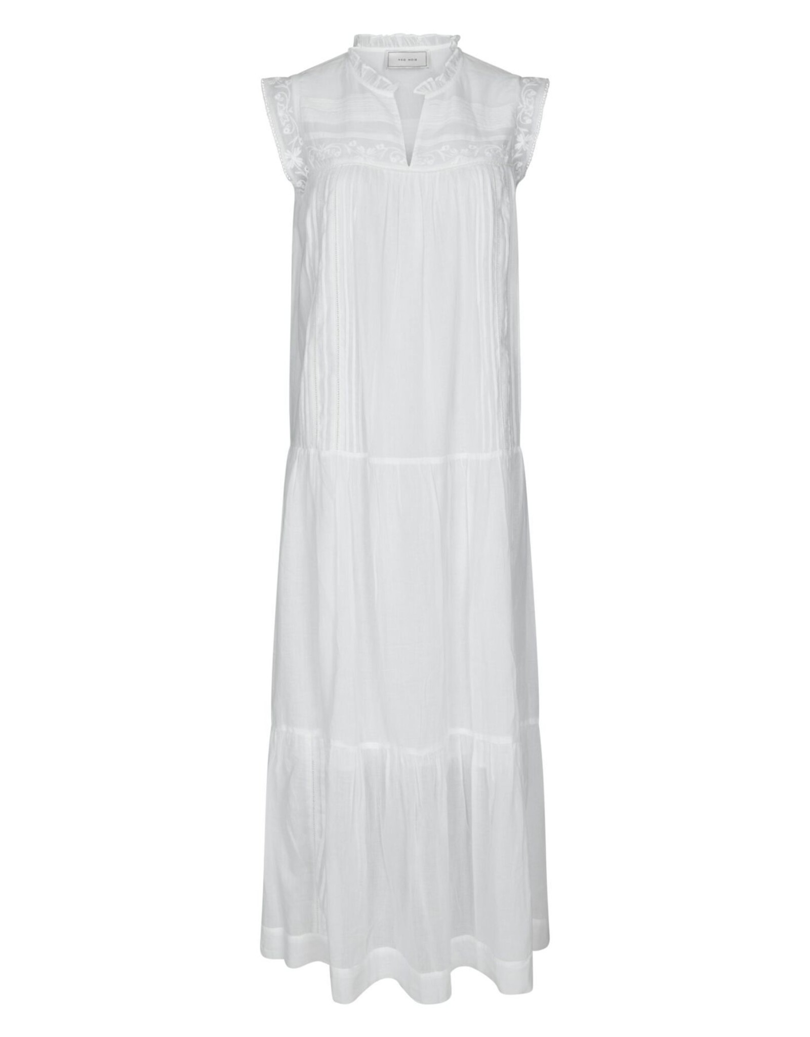 Jurk Voile 'Veana' - White - Neo Noir
