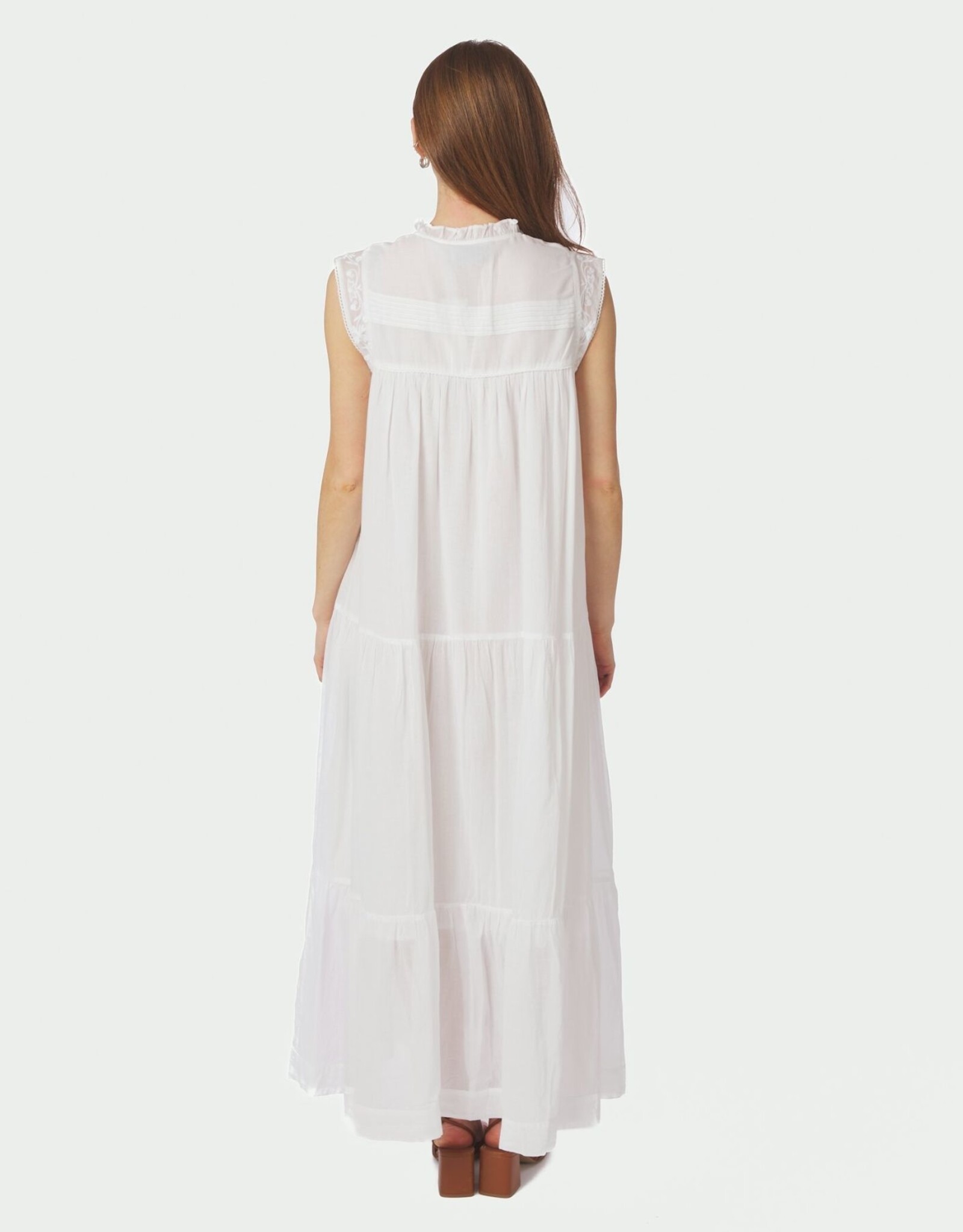 Jurk Voile 'Veana' - White - Neo Noir