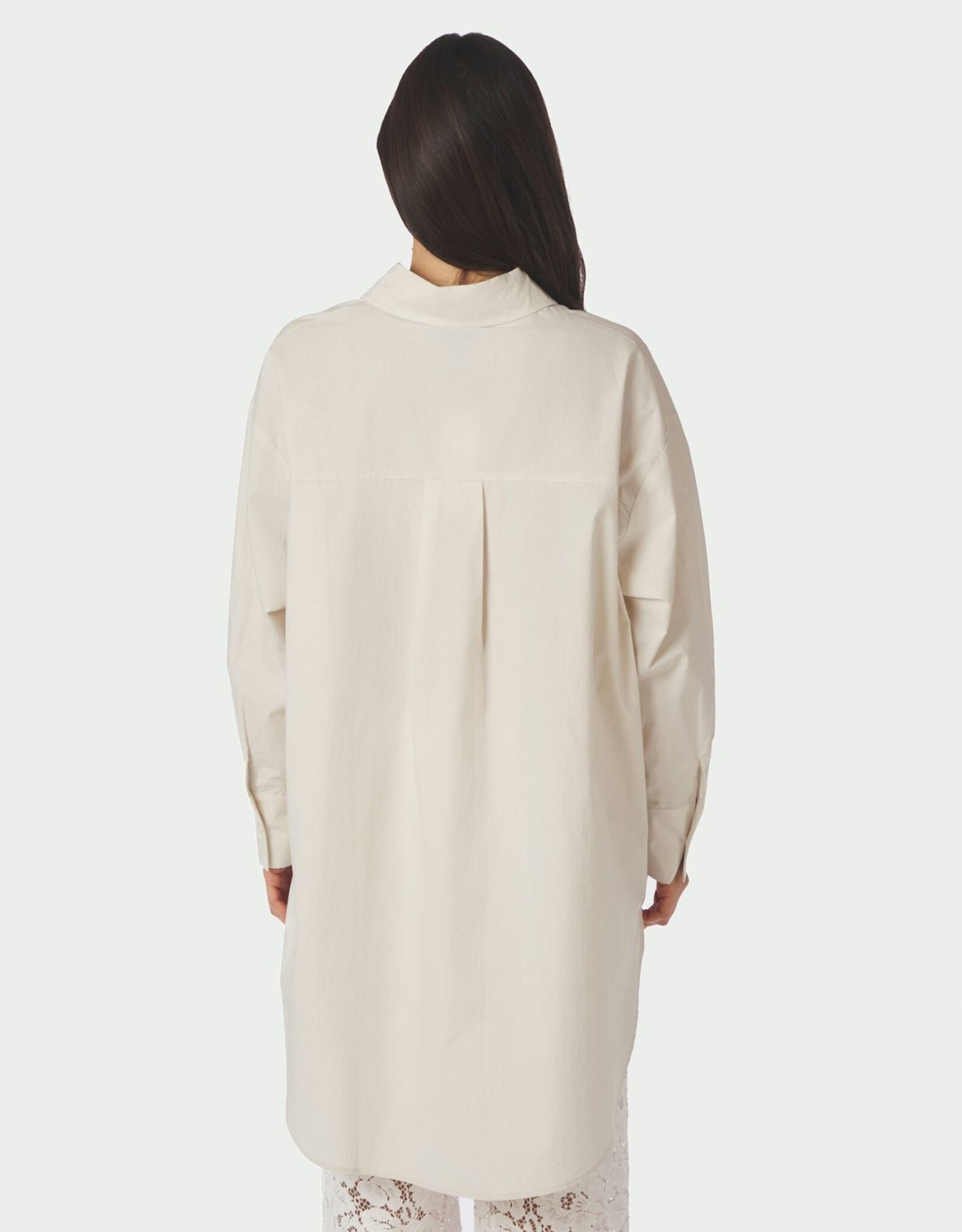 Hemd Poplin 'Halina' - Ivory - Neo Noir