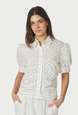 Blouse Dot 'Frannie' - Off White - Neo Noir
