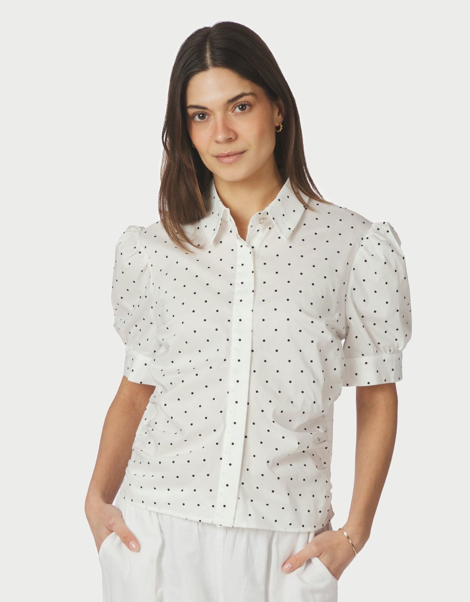 Blouse Dot 'Frannie' - Off White - Neo Noir