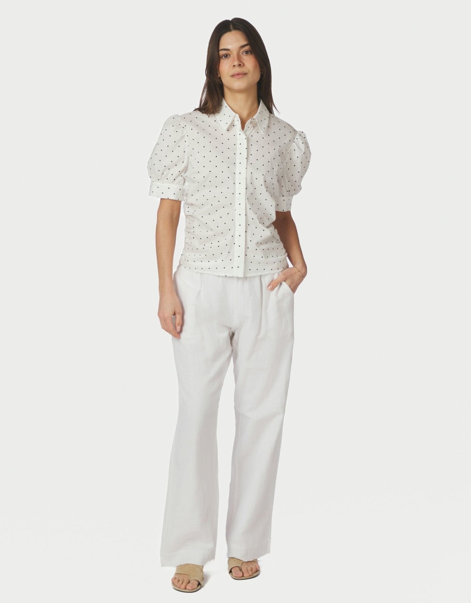 Blouse Dot 'Frannie' - Off White - Neo Noir