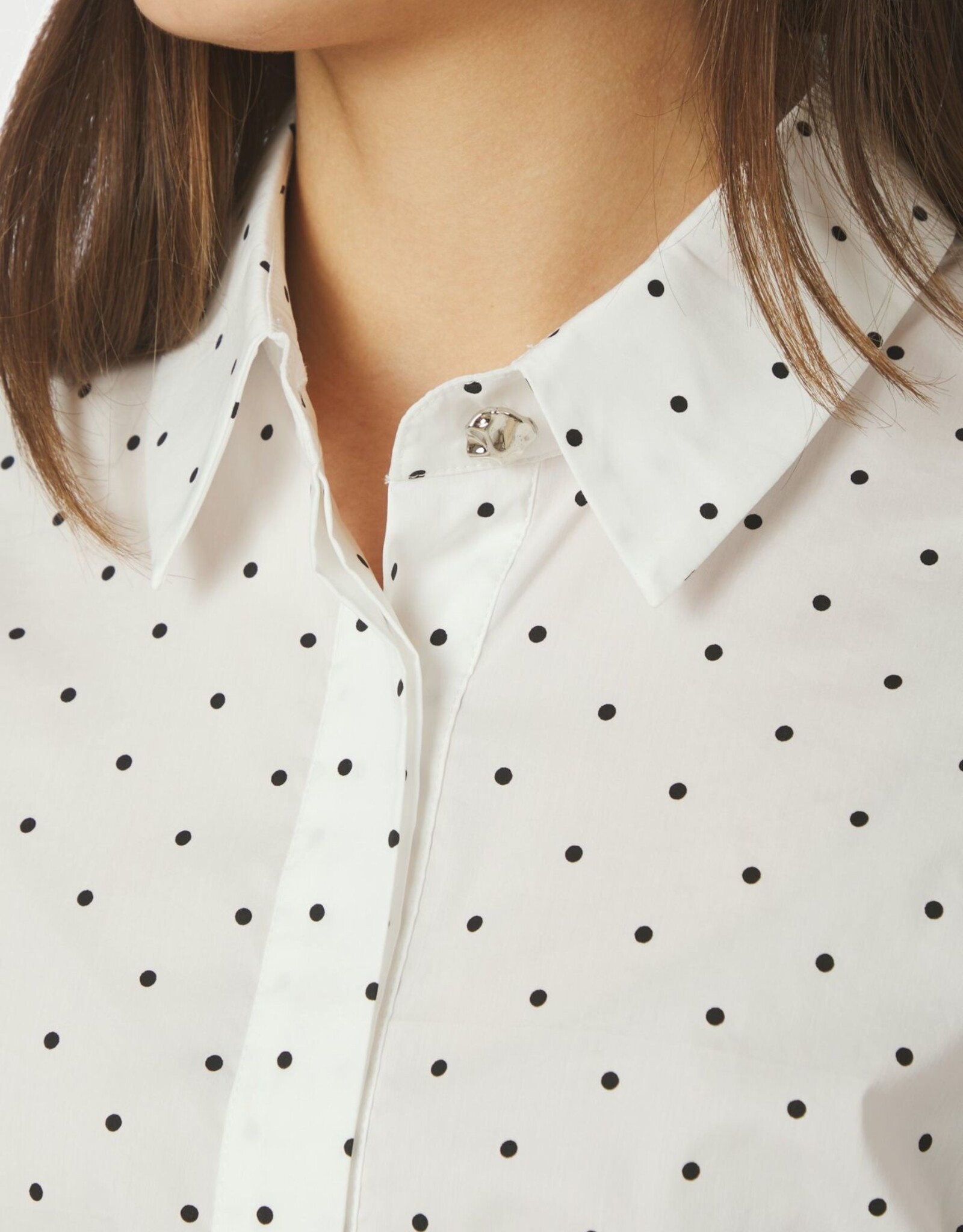 Blouse Dot 'Frannie' - Off White - Neo Noir