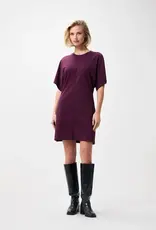 Catwalk Junkie Jurk 'T-Shirt Dress' -  Winetasting - Catwalk Junkie
