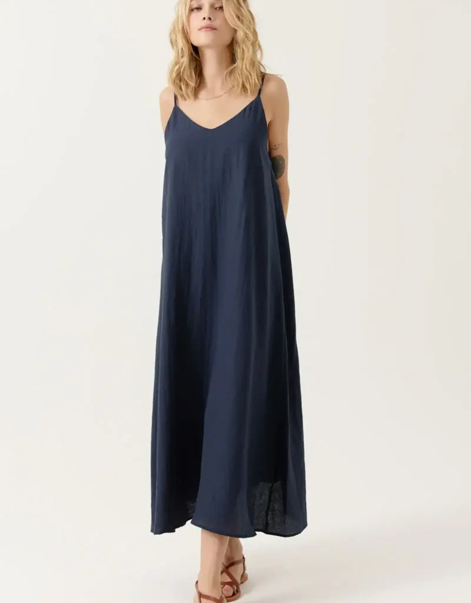 Jurk 'Brooke' - Navy - Artlove