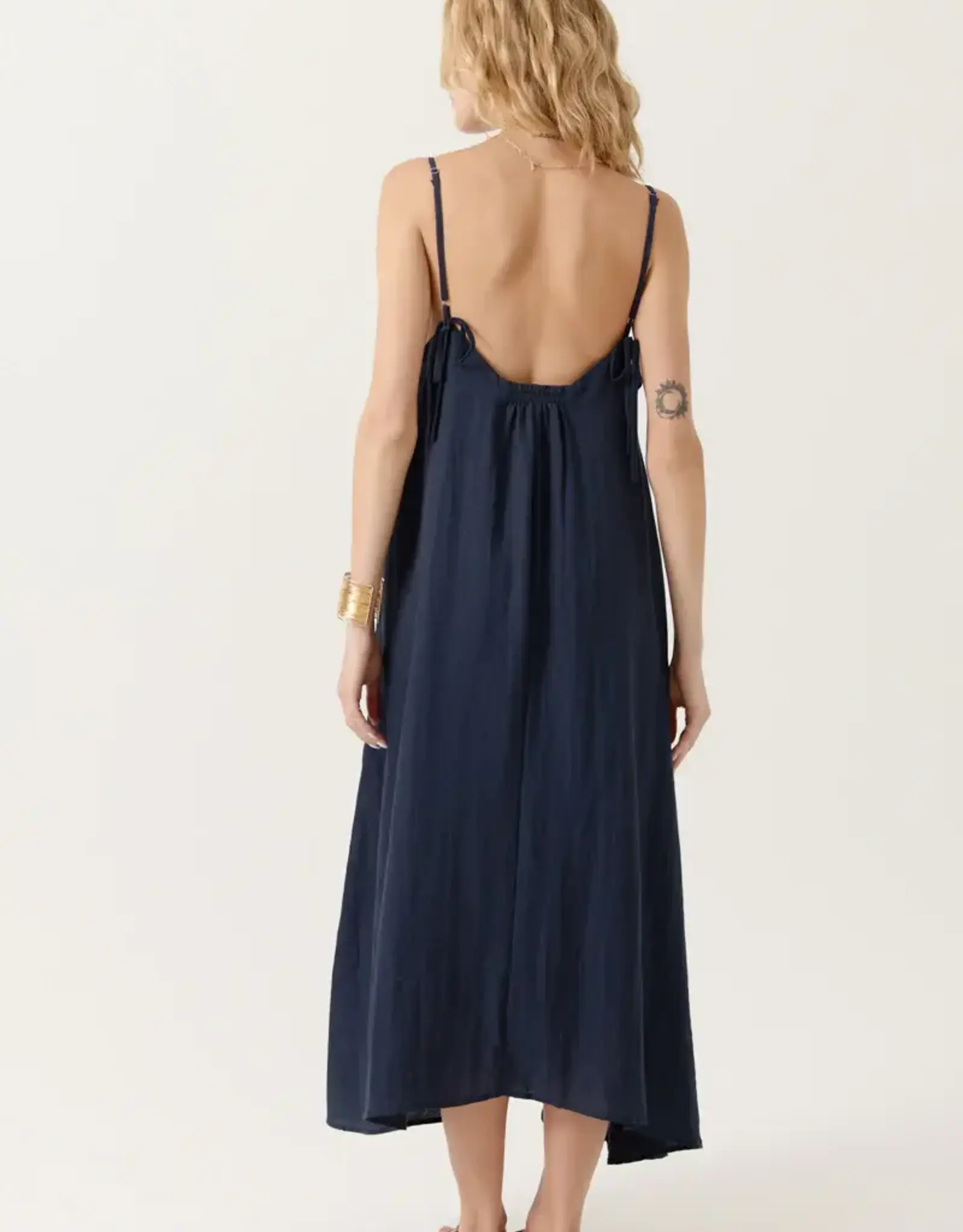 Jurk 'Brooke' - Navy - Artlove