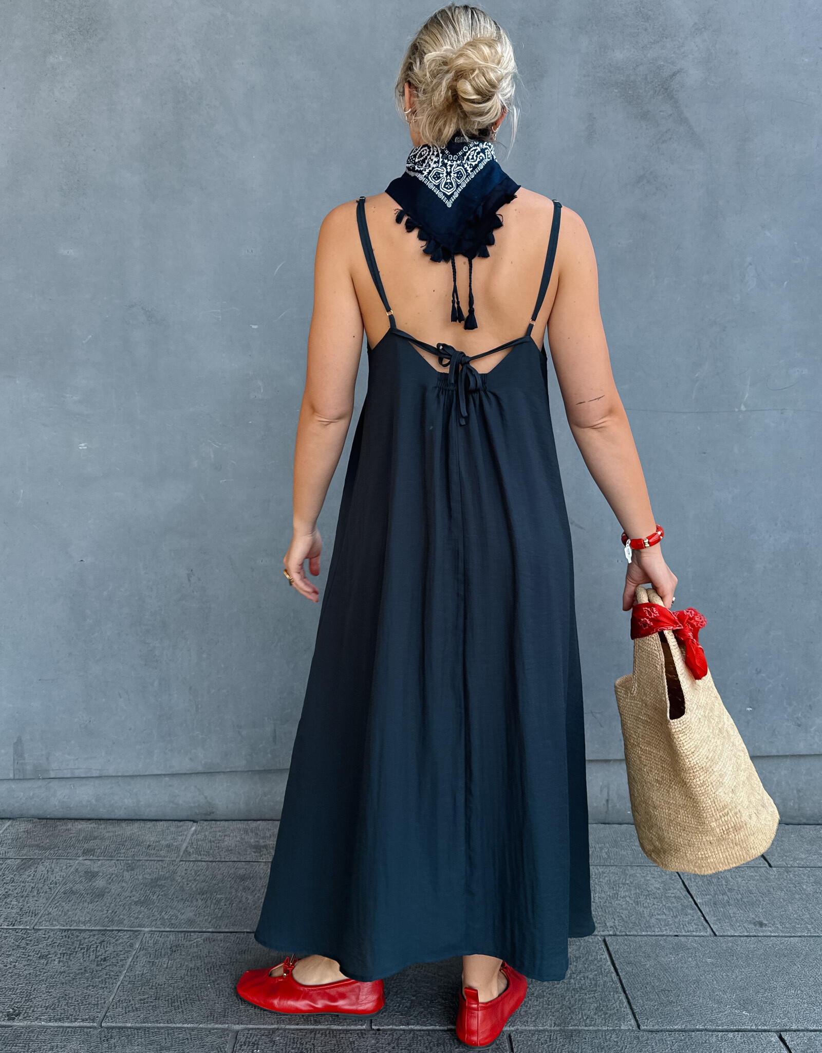 Jurk 'Brooke' - Navy - Artlove