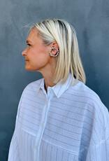 Bô-Dôme Blouse 'Sheryl' - Ecru Stripes  - Bô-Dôme