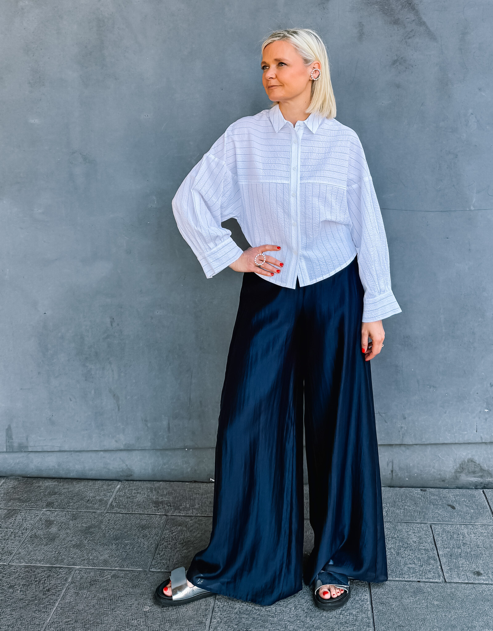 Bô-Dôme Broek 'Britt' - Navy - Bô-Dôme