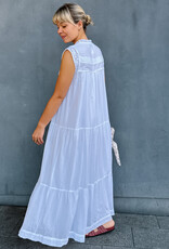 Jurk Voile 'Veana' - White - Neo Noir
