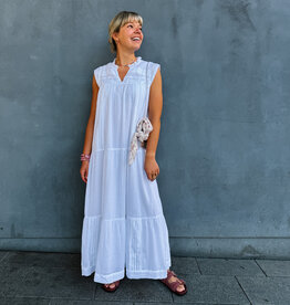Jurk Voile 'Veana' - White - Neo Noir
