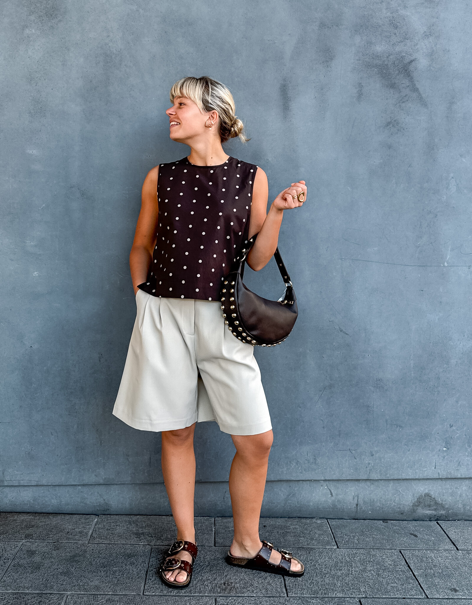 Top Dot 'Polly' - Dark Brown - Neo Noir