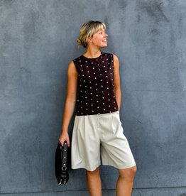 Top Dot 'Polly' - Dark Brown - Neo Noir