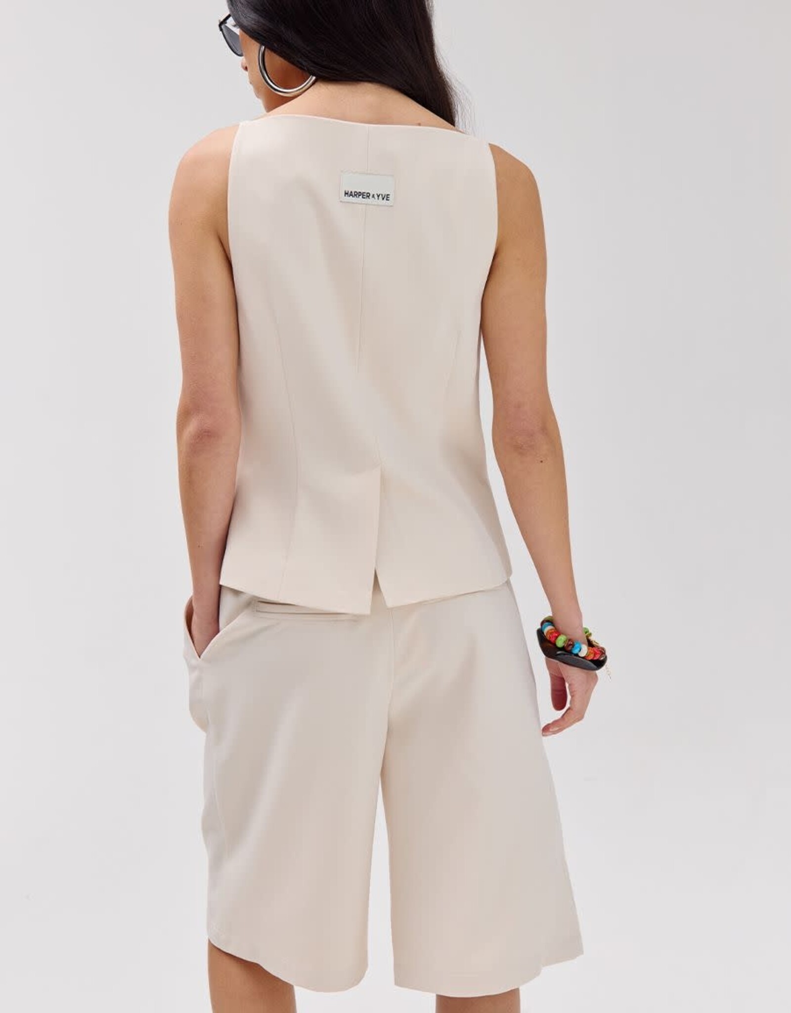 Harper&Yve Top/Waistcoat 'Rey' - Ecru - Harper&Yve