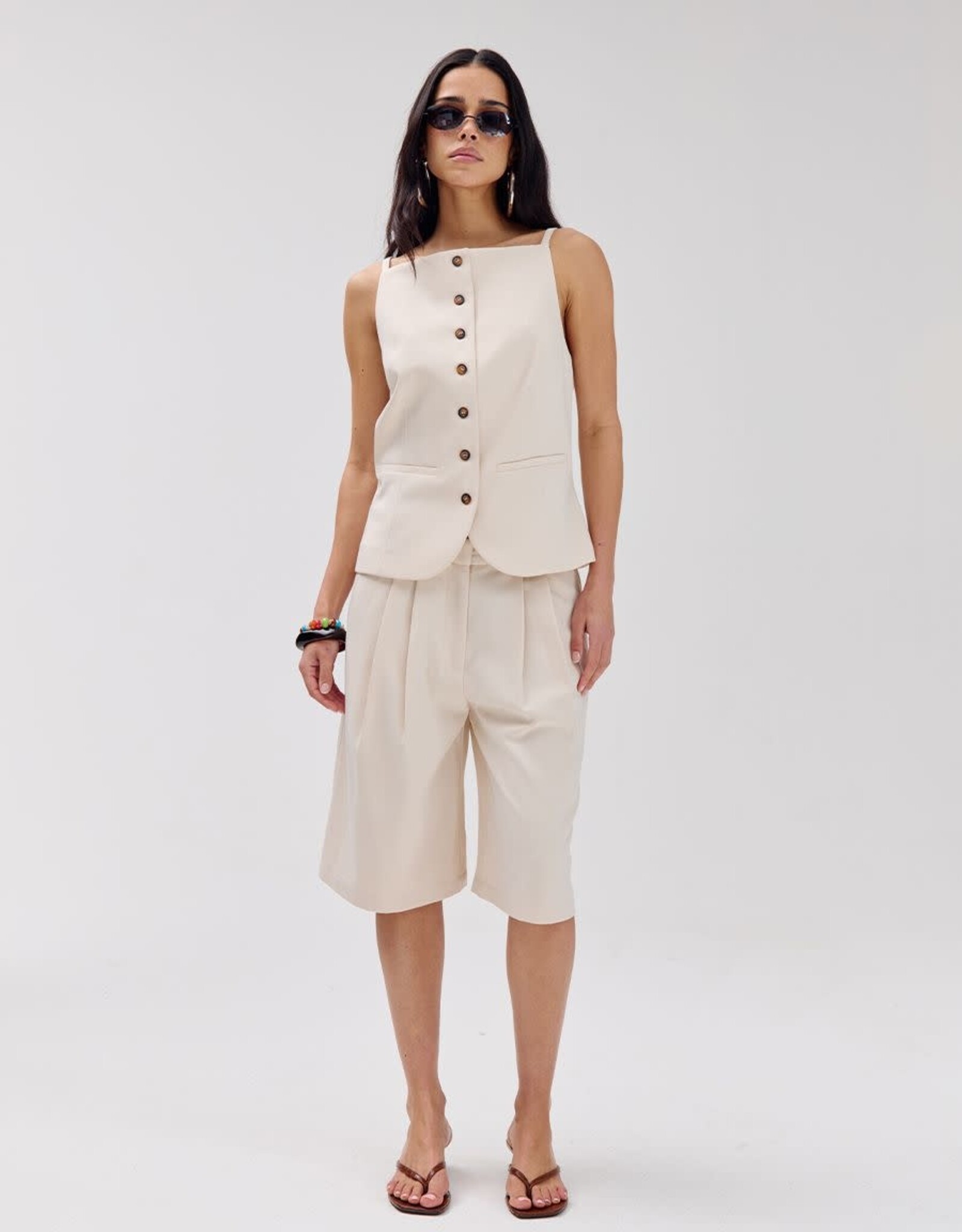 Harper&Yve Bermuda 'Mase' - Ecru - Harper&Yve