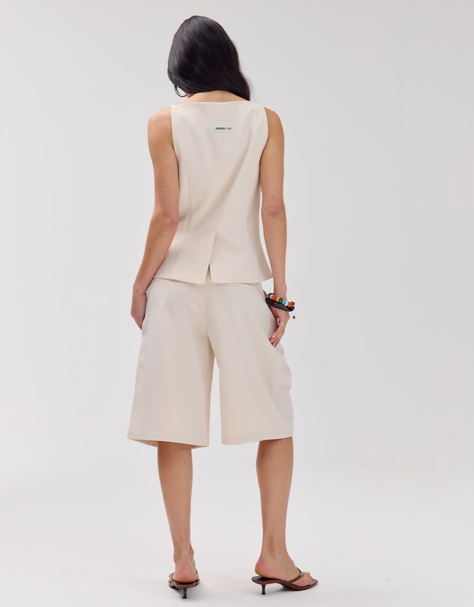 Harper&Yve Bermuda 'Mase' - Ecru - Harper&Yve