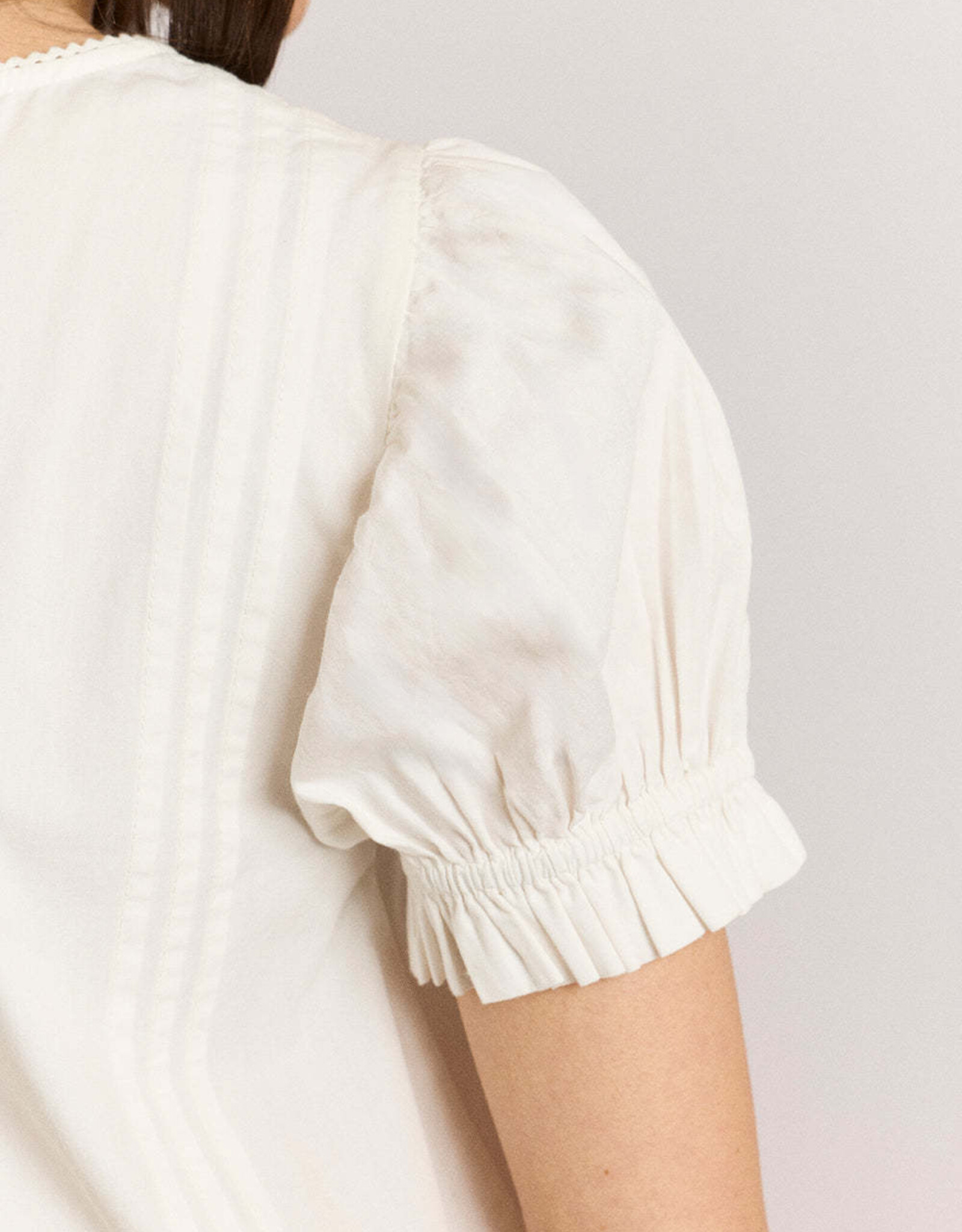 Damson Madder Blouse Lace 'Mabel' - White - Damson Madder