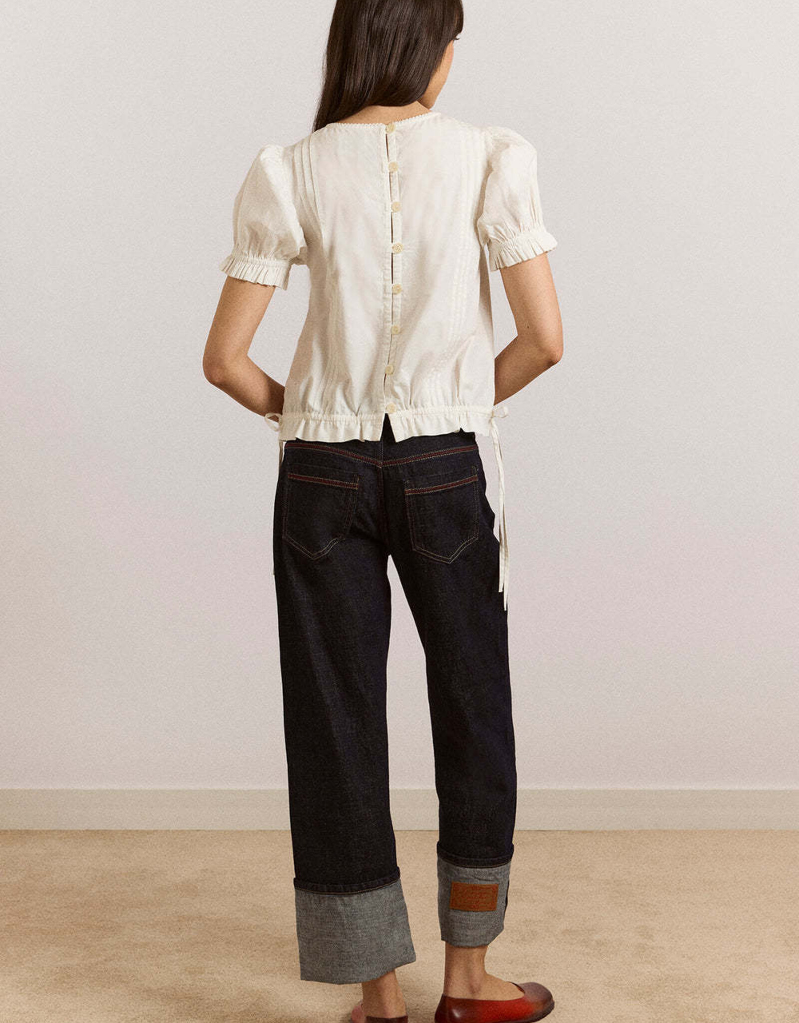 Damson Madder Blouse Lace 'Mabel' - White - Damson Madder