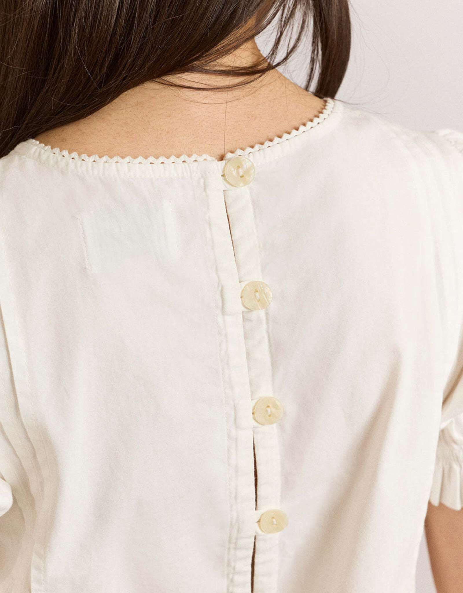 Damson Madder Blouse Lace 'Mabel' - White - Damson Madder