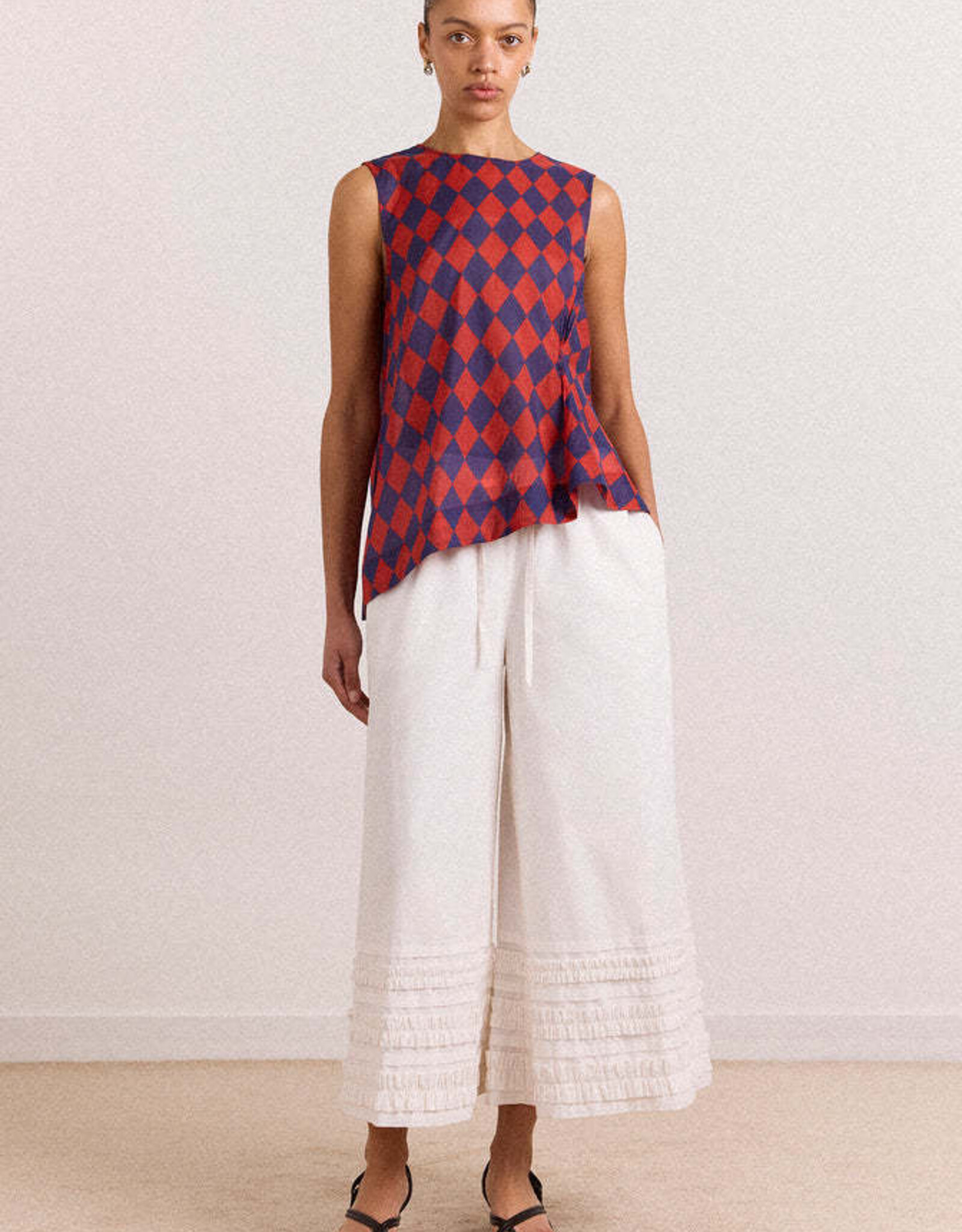 Damson Madder Broek 'Florentina' - White - Damson Madder