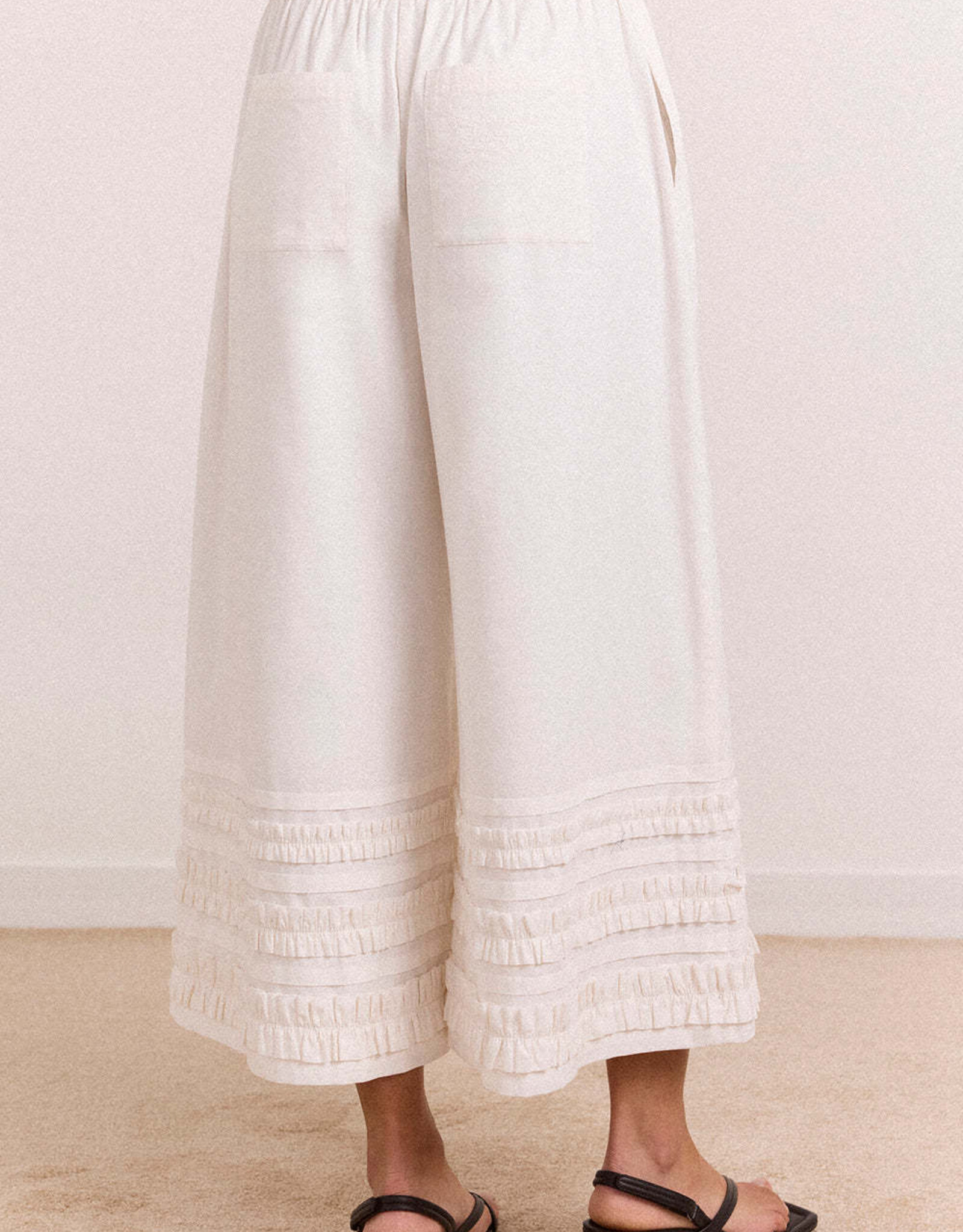 Damson Madder Broek 'Florentina' - White - Damson Madder